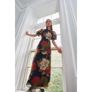New Made With Love Maxi Boho Floral Dress Size Large